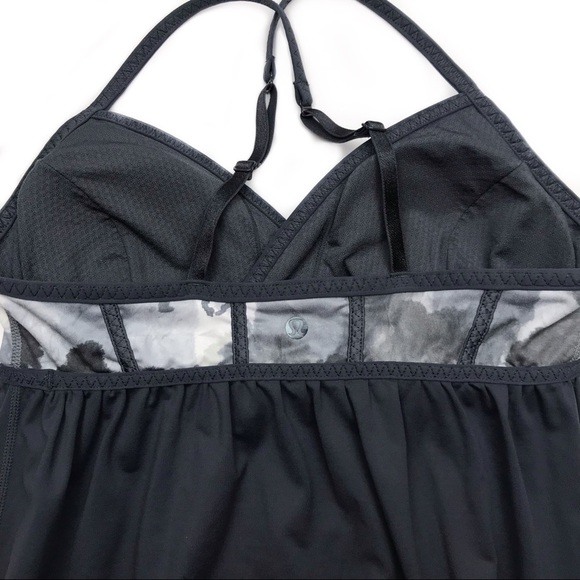 LULULEMON Rehearsal Black/White Coal Tinted Tank 6 - Picture 9 of 11